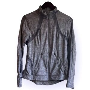 Tangerine Heathered Gray Athletic Full Zip Jacket‎ Track Jacket Women's S/CH